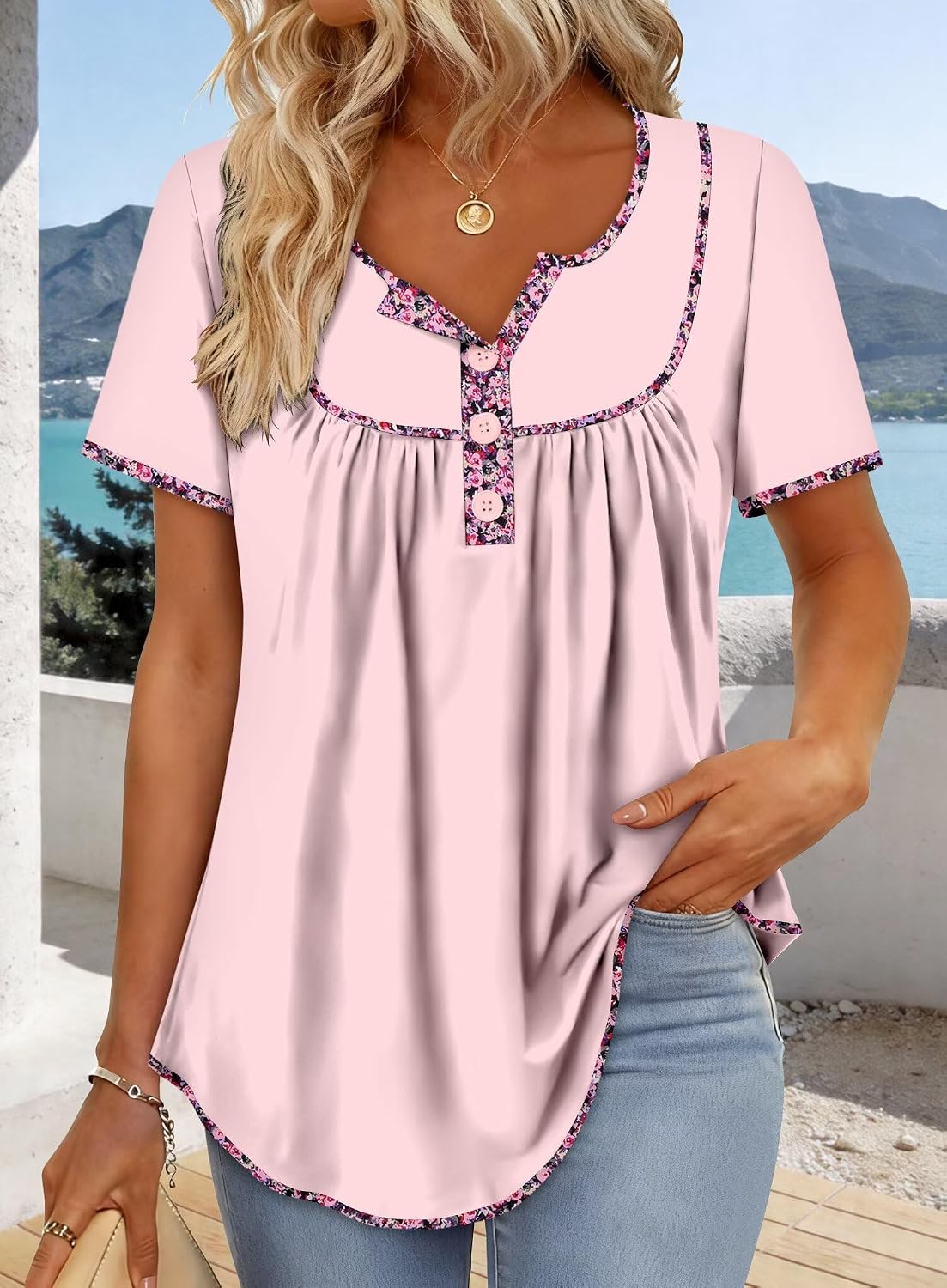 StunShow Womens Short Sleeve Blouses