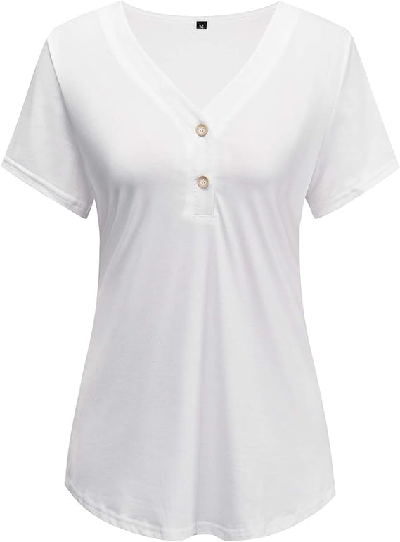 Mystry Zone Women's V Neck Short Sleeved T-Shirts