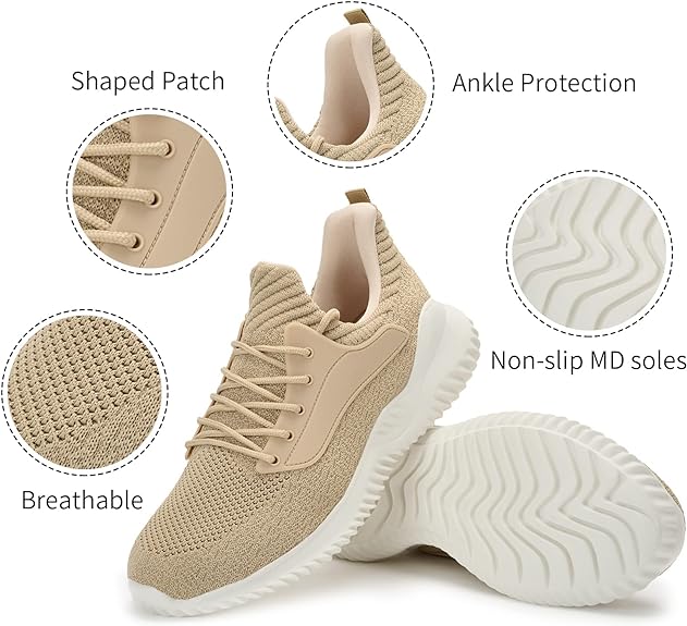 Barerun Women Slip on Memory Foam Running Shoes