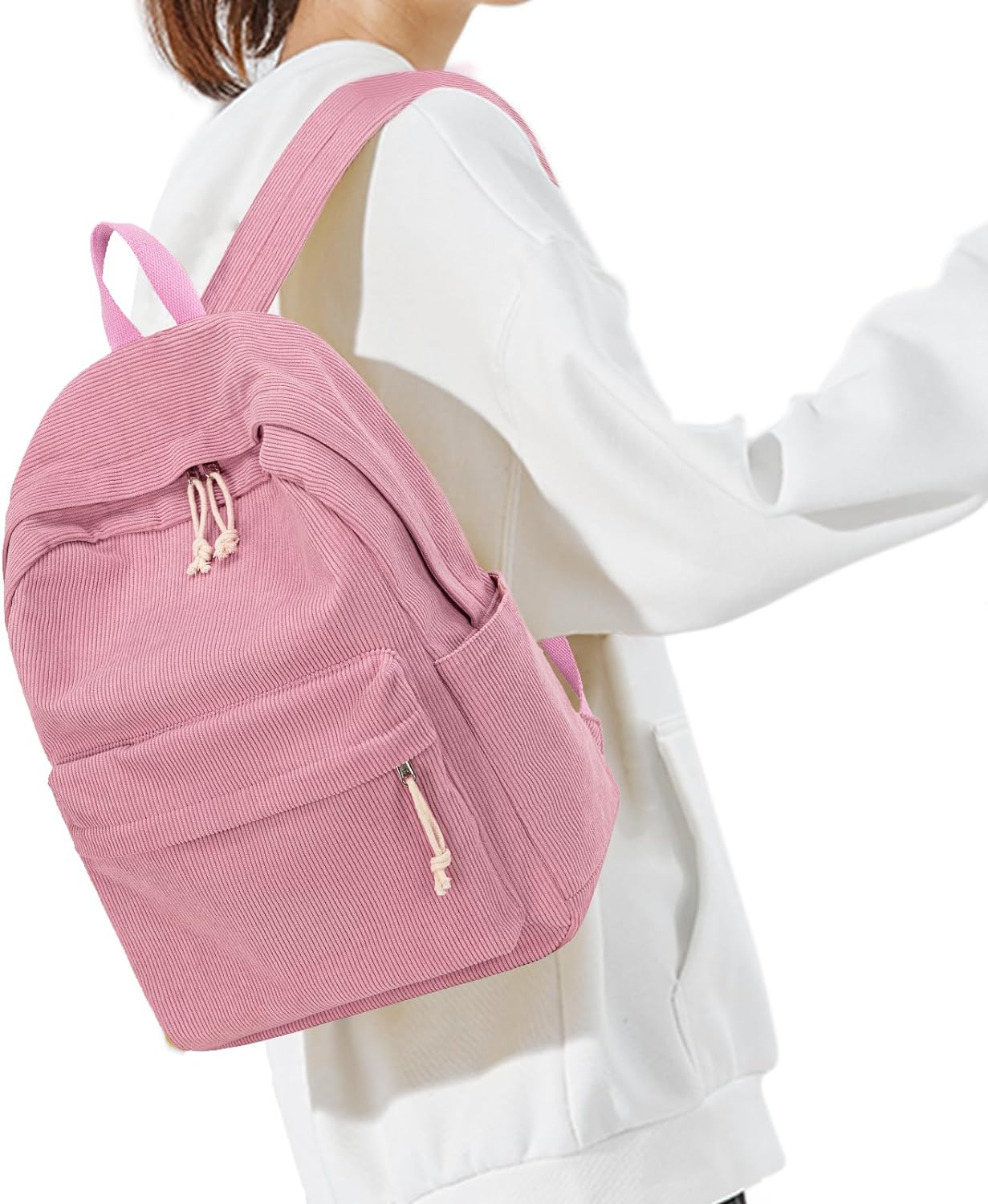 MODARANI Lightweight Corduroy School Bag