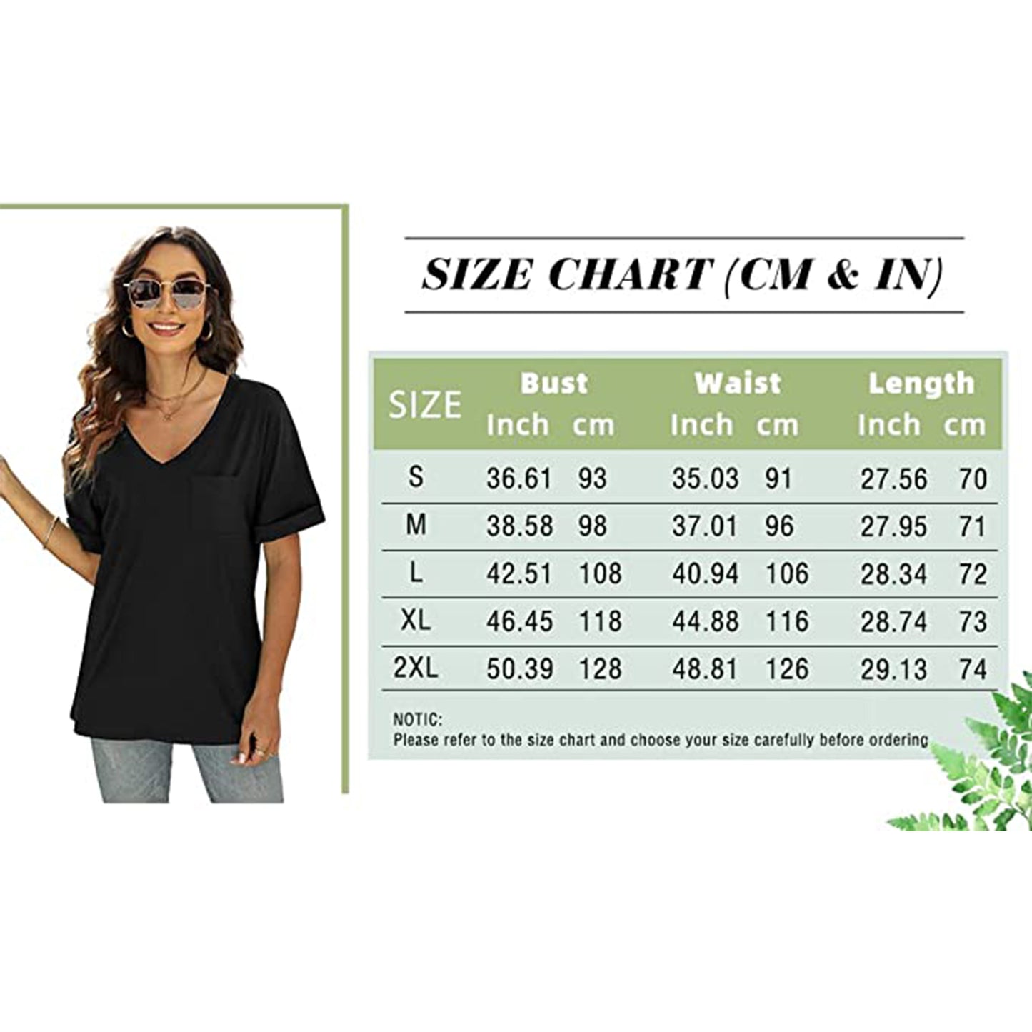 SINCHA Women's Short Sleeve V-Neck Tee T-Shirt