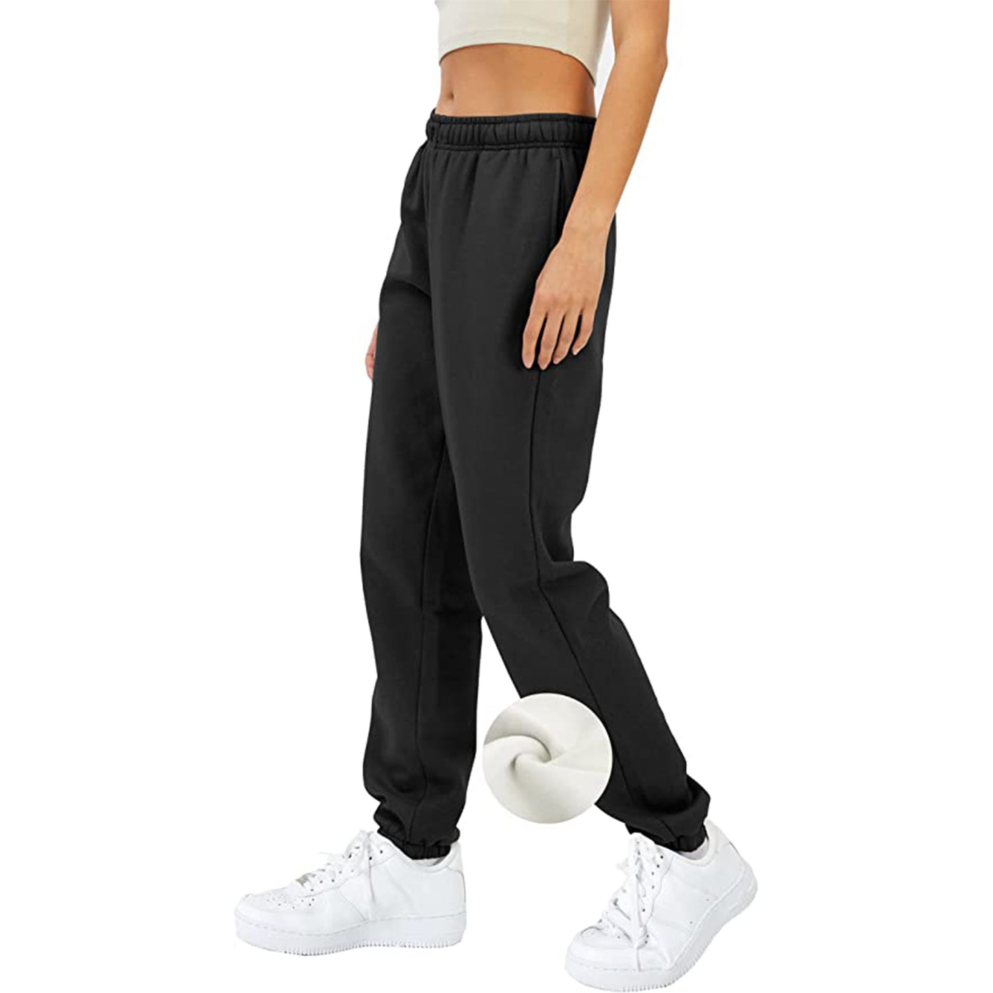 SINCHA Women’s Casual Baggy Fleece Sweat Pants