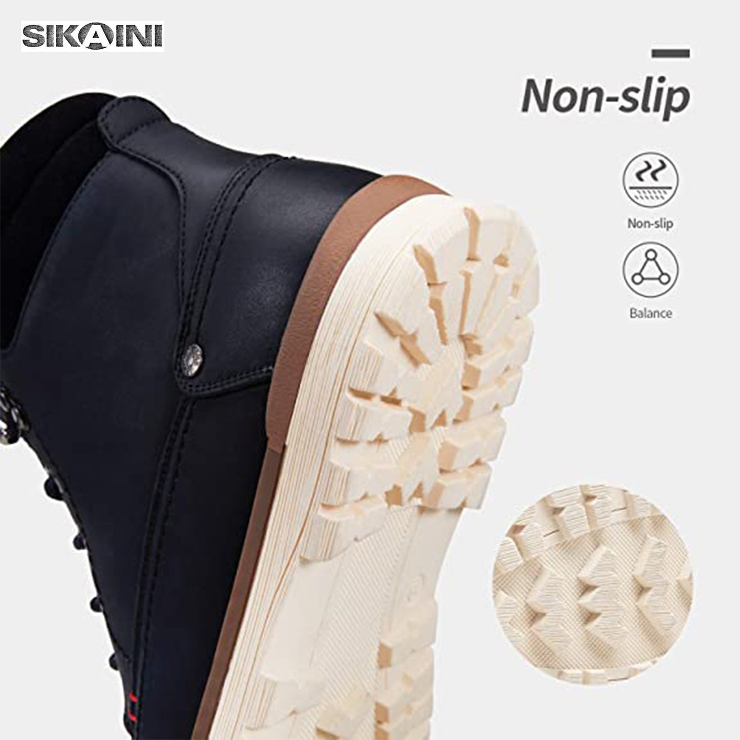 SIKAINI Men's Chukka Boots Motorcycle Casual Hiking Boot for Men