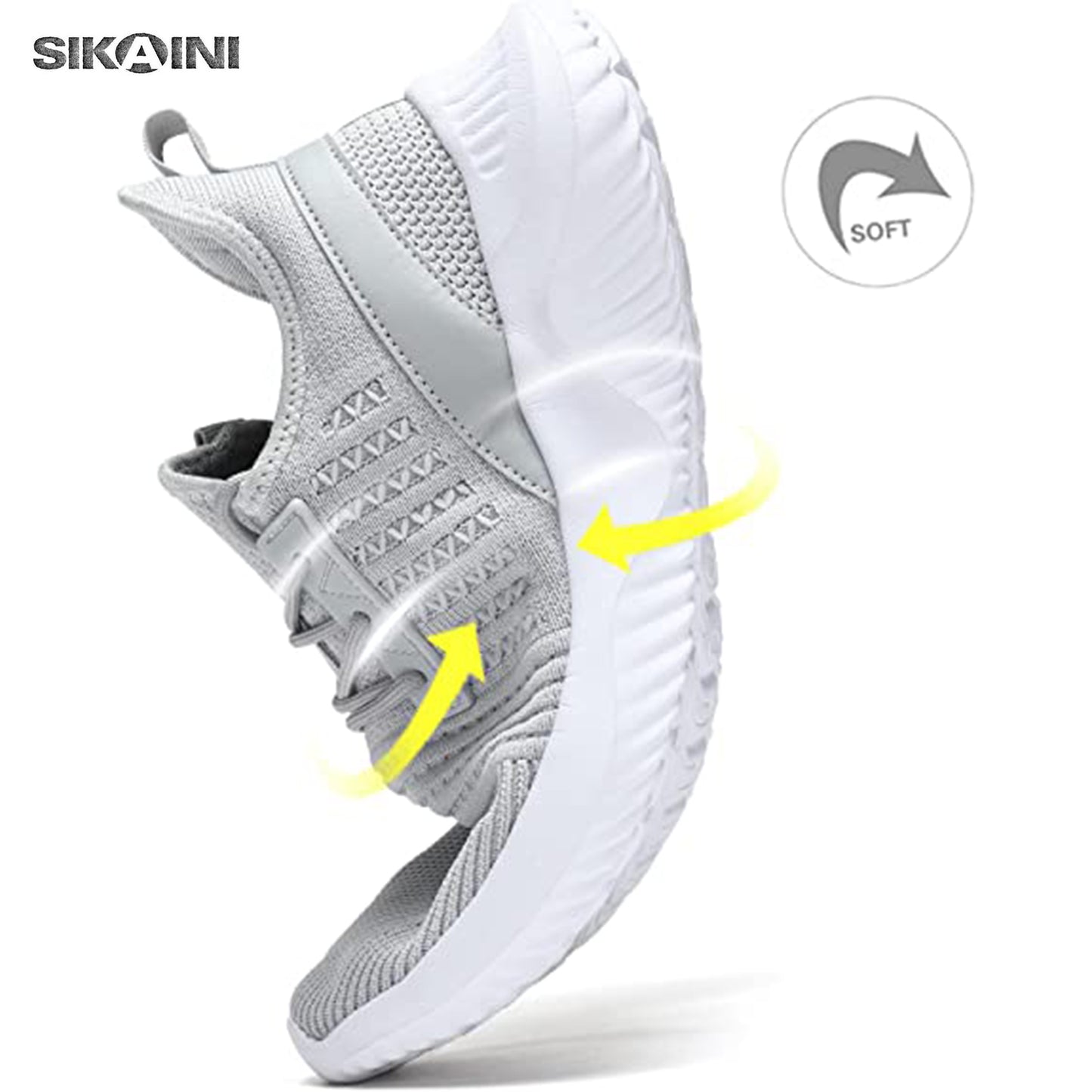 SIKAINI Men's Running Shoes Light Comfort Casual Sport Mesh Sneakers