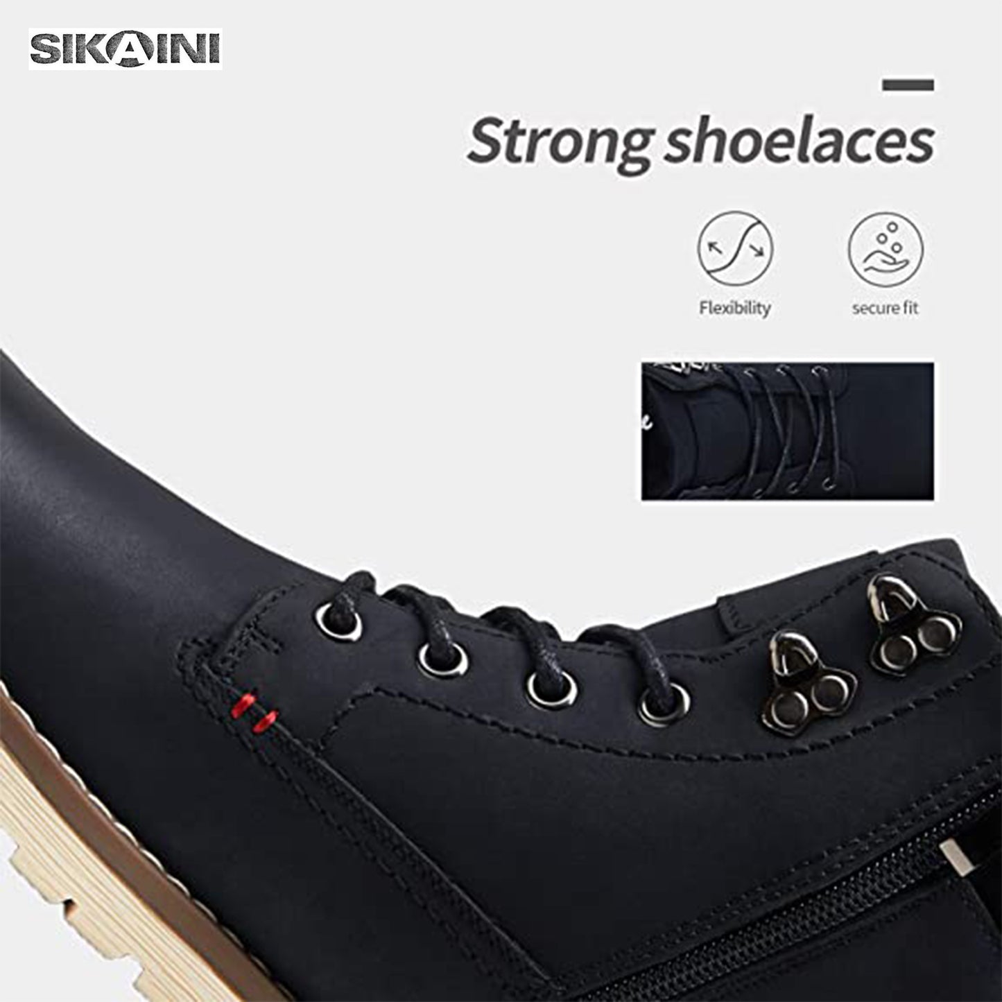 SIKAINI Men's Chukka Boots Motorcycle Casual Hiking Boot for Men