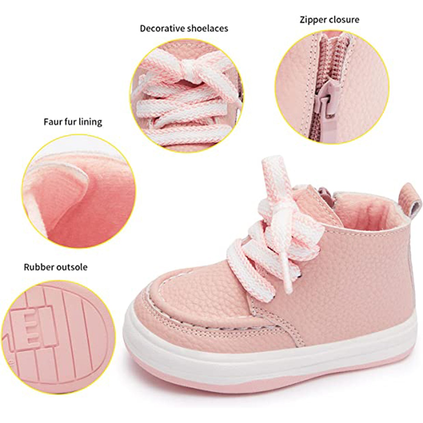SINCHA Baby Boy Girl Toddler Non Slip Boots