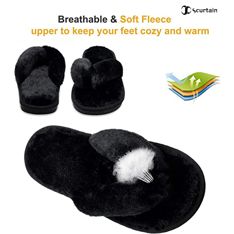 Scurtain Women's Bedroom Slippers
