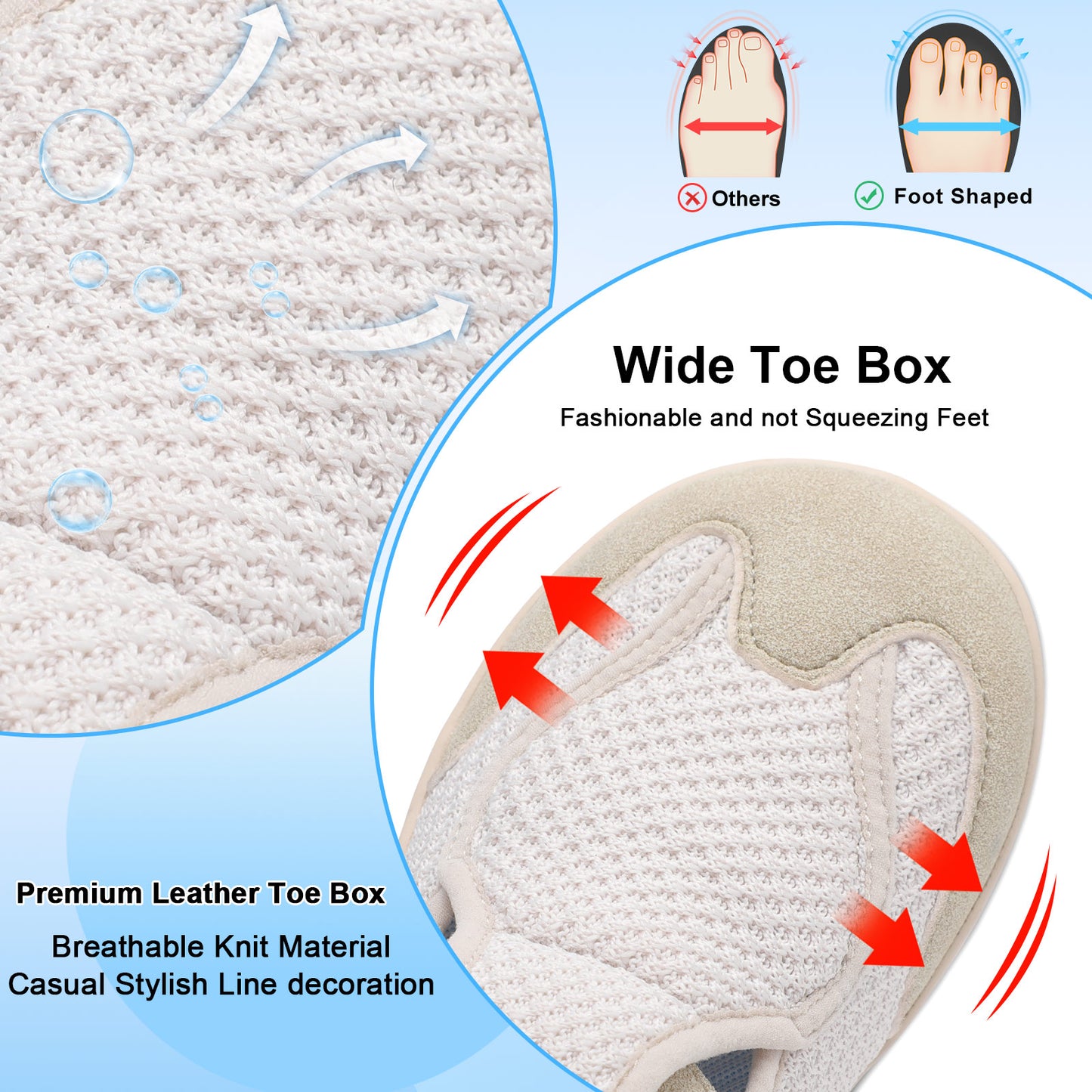 Womens Wide Toe Barefoot Shoes
