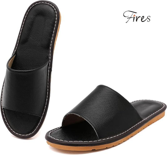 Fires Women Genuine Leather Slippers