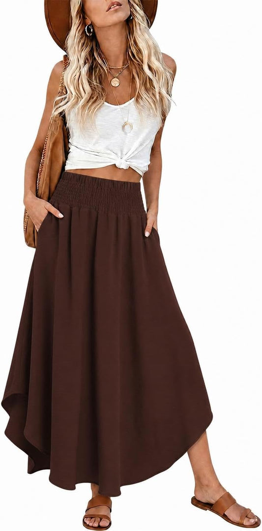StunShow Womens High Waisted Maxi Skirts