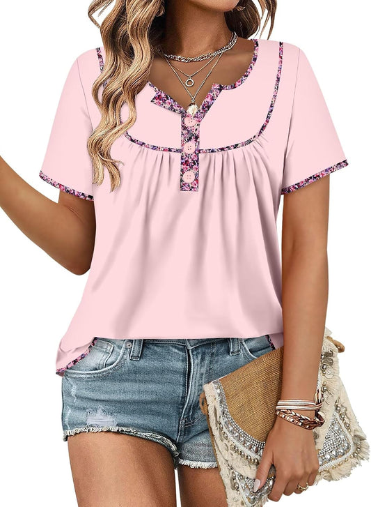 StunShow Womens Short Sleeve Blouses