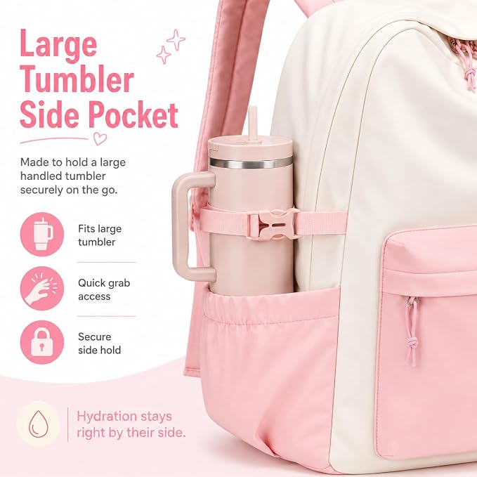 Scurtain Backpack for Kids Cute School Bookbag