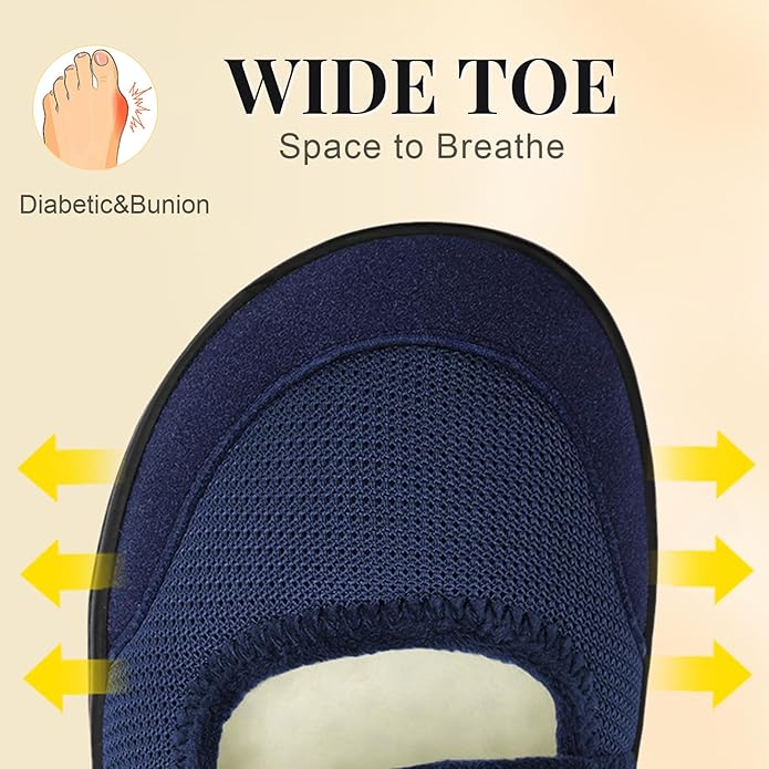 storeofbaby Womens Slippers Wide Width Diabetic Shoes