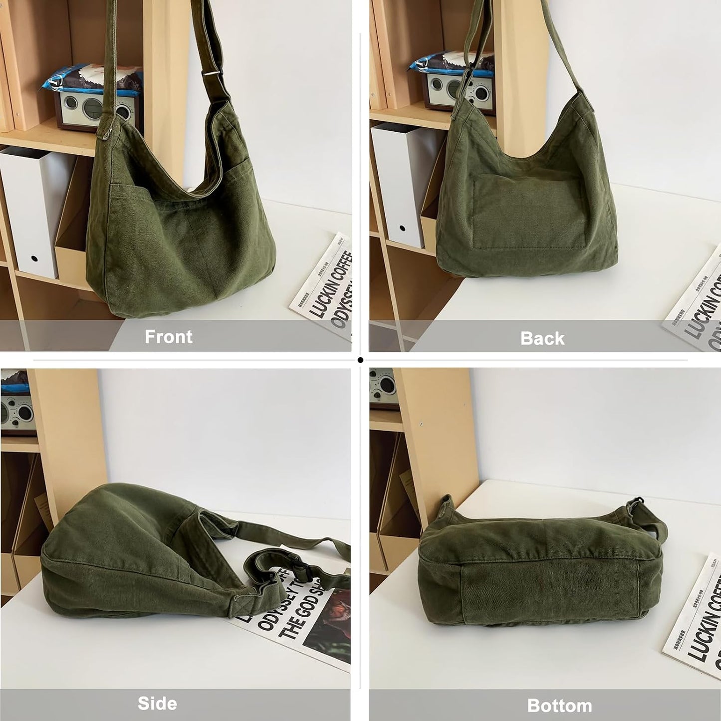 Scurtain Canvas Tote Satchels