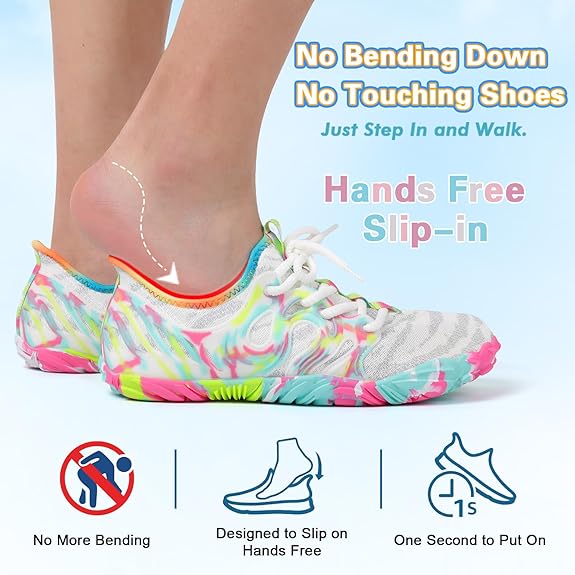 NYZNIA Womens Athletic Hiking Water Shoes