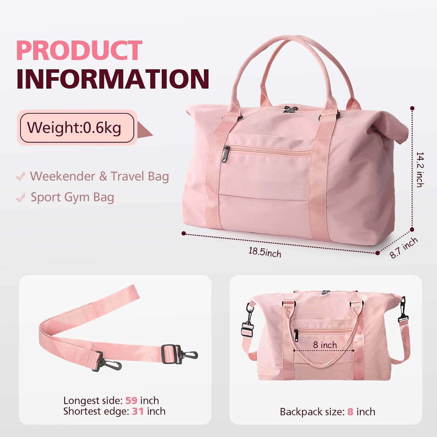 Scurtain Travel Duffle Bag