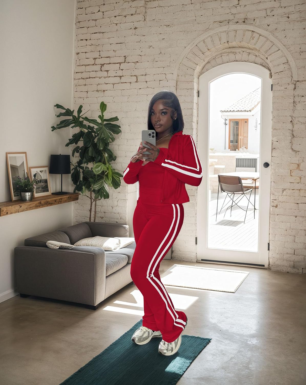 onlypuff Women 2 Piece Tracksuits Set
