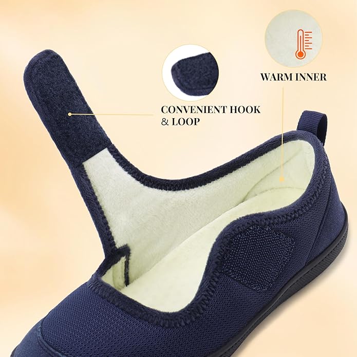 storeofbaby Womens Slippers Wide Width Diabetic Shoes