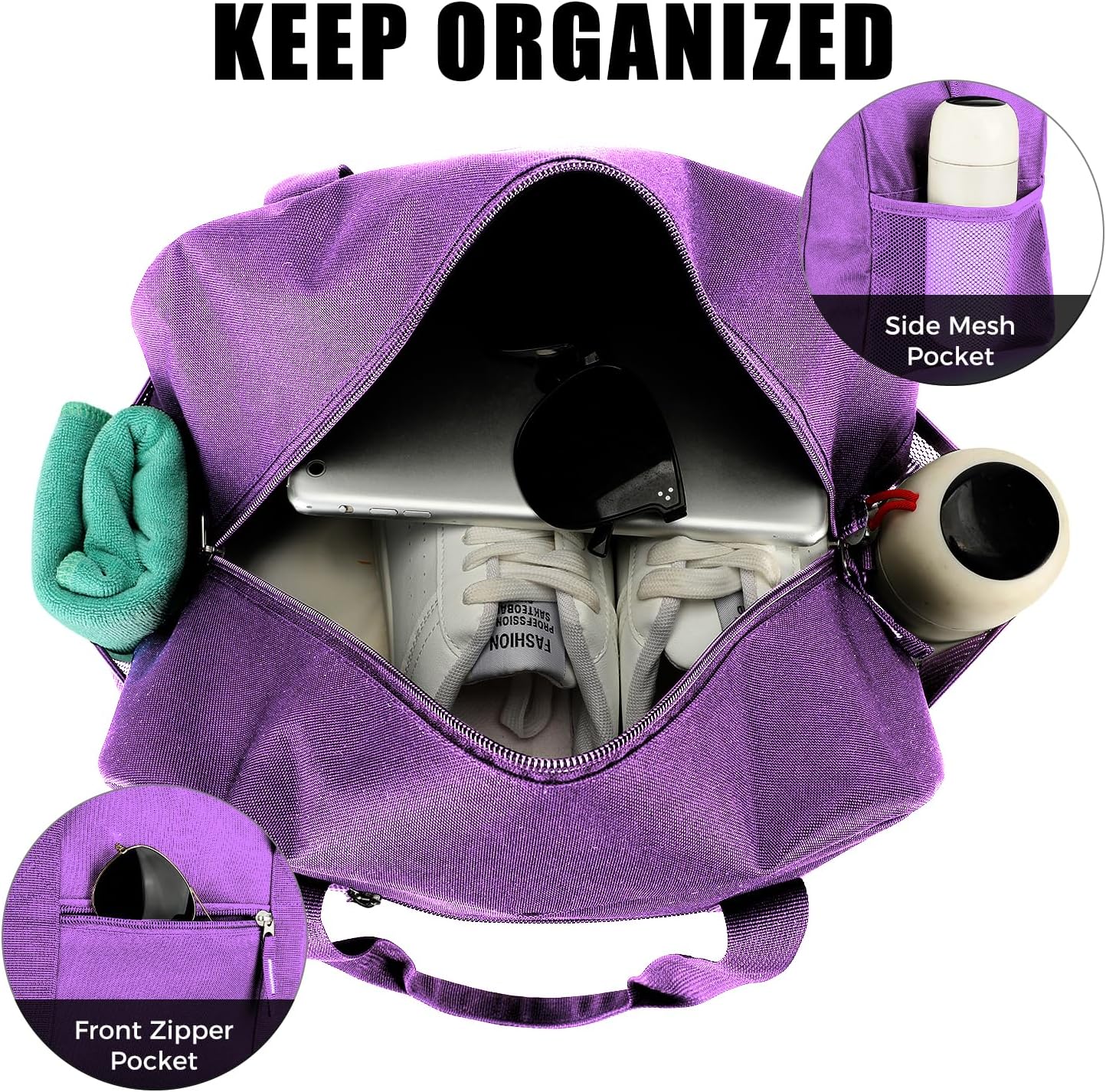 Scurtain 14 inch Small Gym Bag