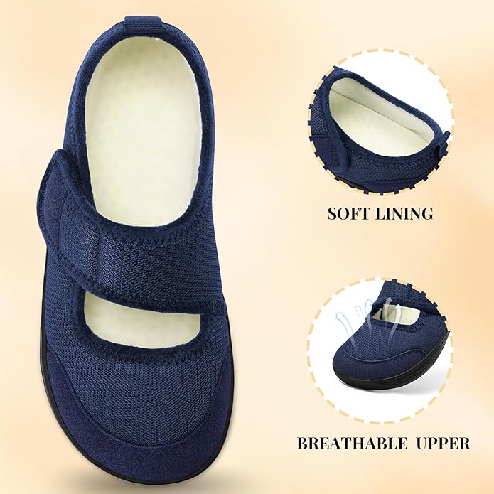 storeofbaby Womens Slippers Wide Width Diabetic Shoes