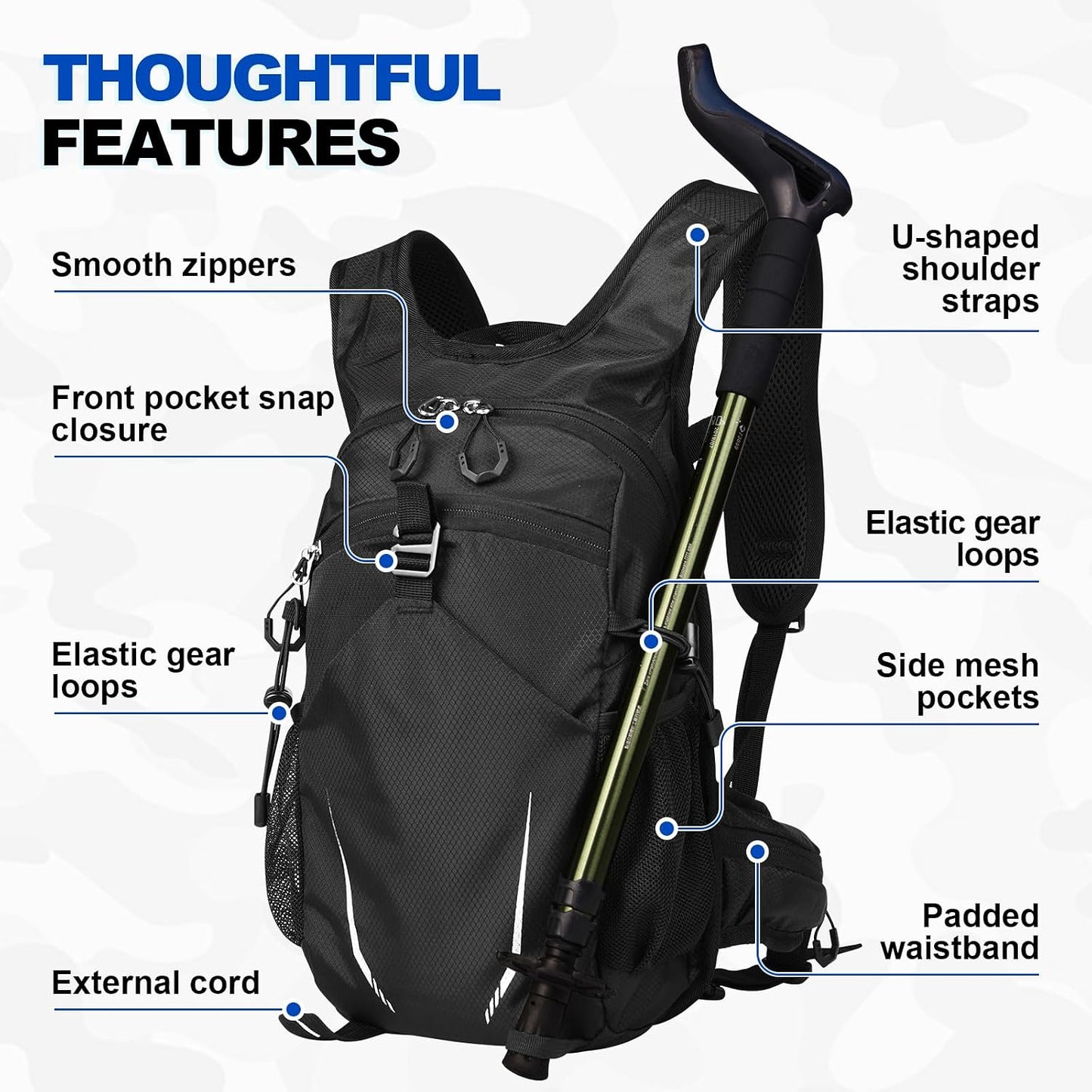 Scurtain Hiking Bags for Men Women