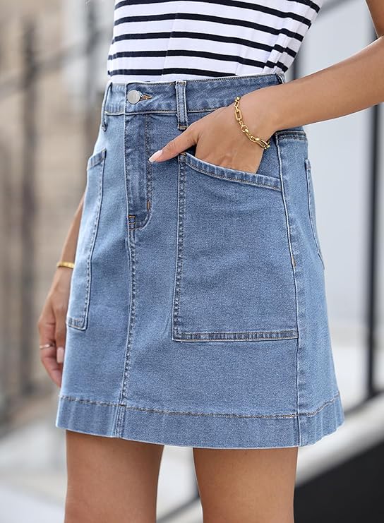 ELF QUEEN Women's Jean Skirt