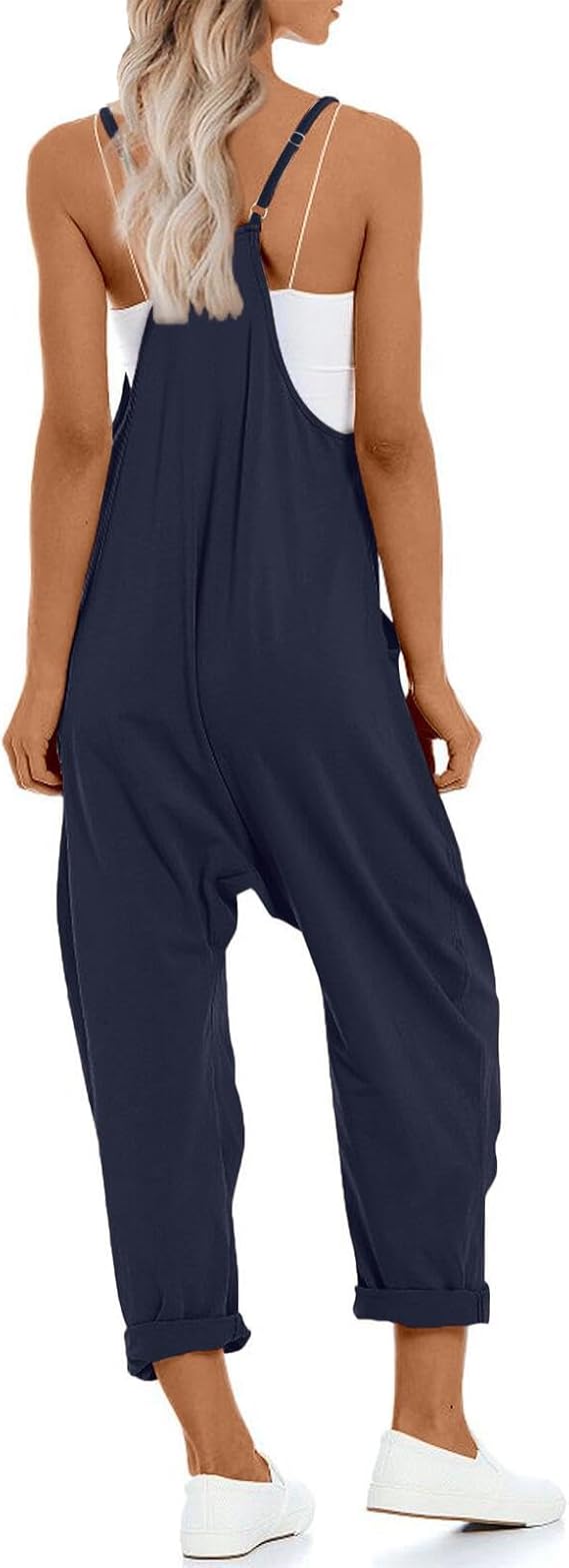 QUEEN PLUS Women V Neck One Piece Jumpsuits