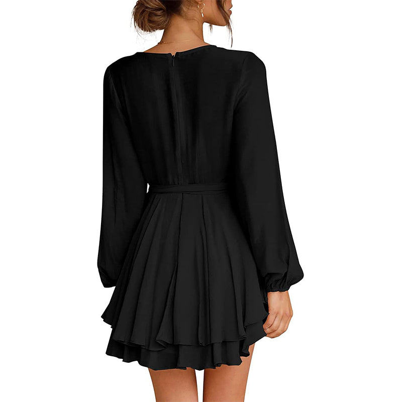 MINGALONDON Women's Deep V-Neck Dresses