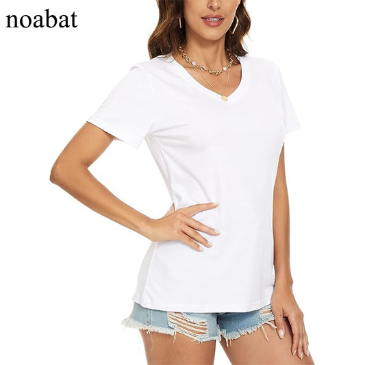 noabat Womens V Neck T-shirts