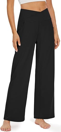 KISSMODA Women's Wide Leg Yoga Pants