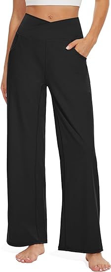 KISSMODA Women's Wide Leg Yoga Pants