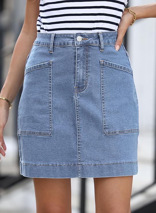 ELF QUEEN Women's Jean Skirt