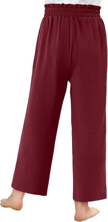 storeofbaby Girls High Waist Wide Leg Pants