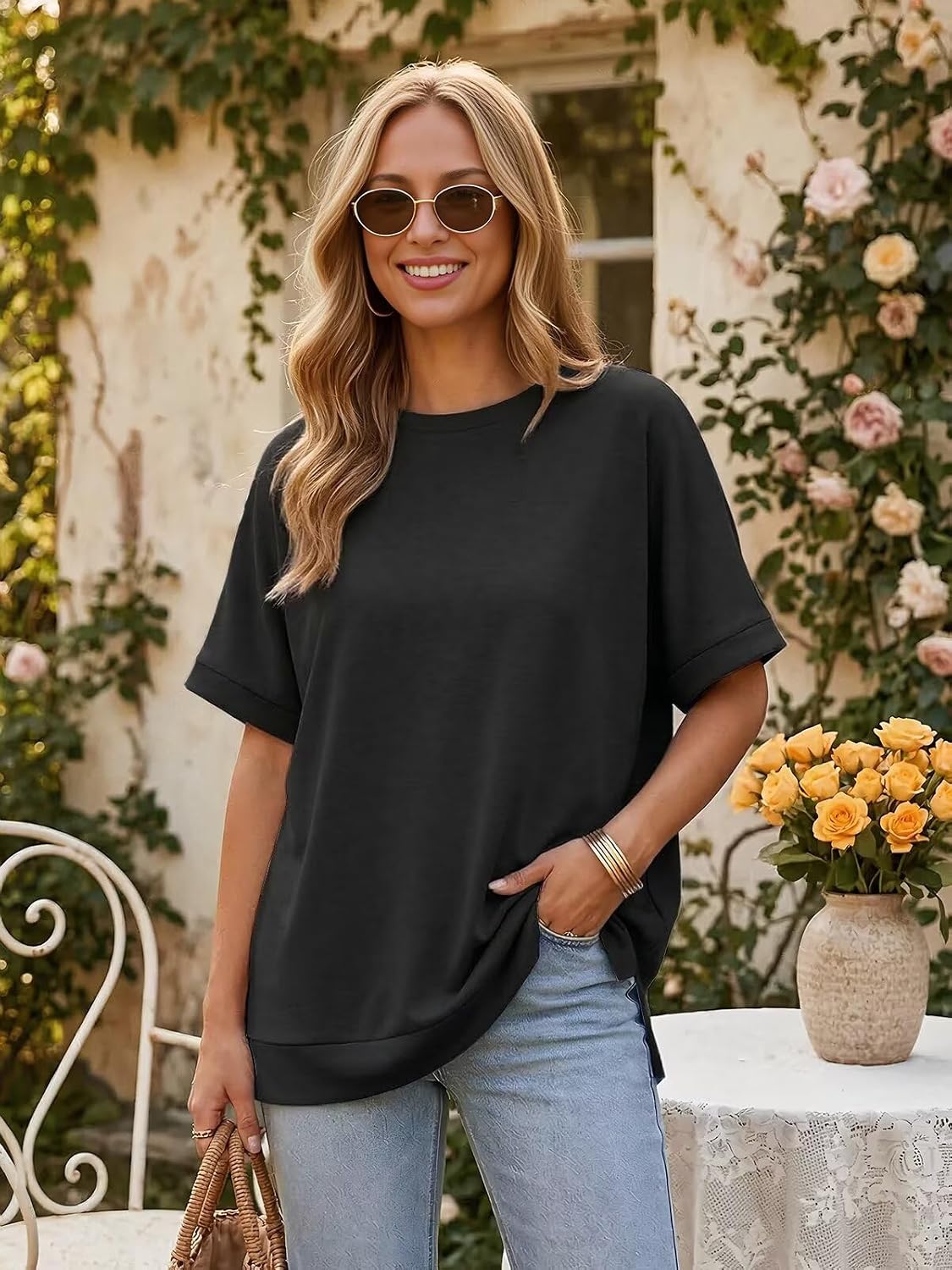 StunShow Womens Summer Short-sleeved Shirts