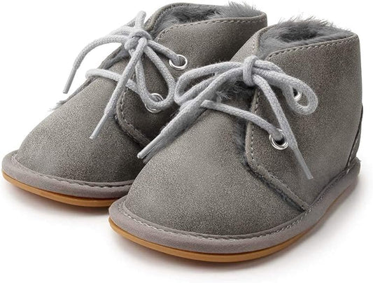 Barerun Baby Boys Girls Booties Fleece Anti-Slip