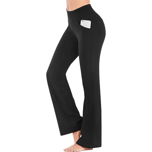 MINGALONDON Yoga Pants with Pockets for Women