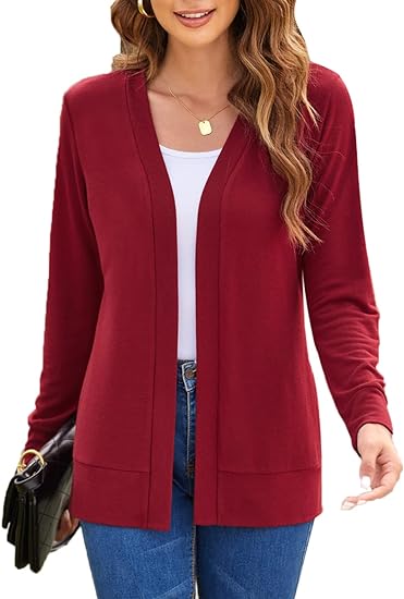 QUEEN PLUS Womens Lightweight Long Sleeve Cardigan