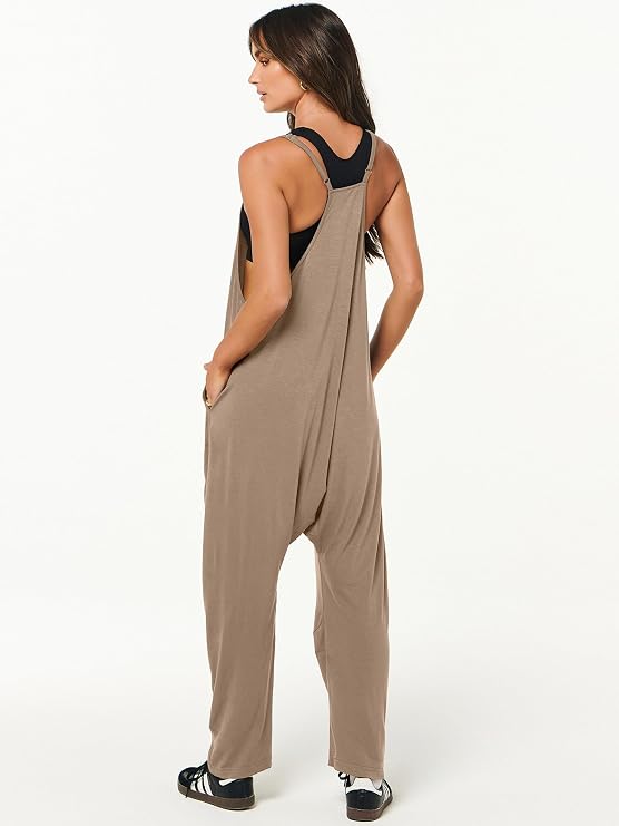 onlypuff Women Overalls Sleeveless Jumpsuits