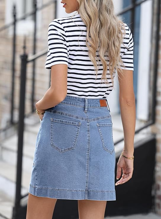 ELF QUEEN Women's Jean Skirt