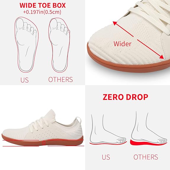 Spesoul Men's Minimalist Cross-Trainer Shoes