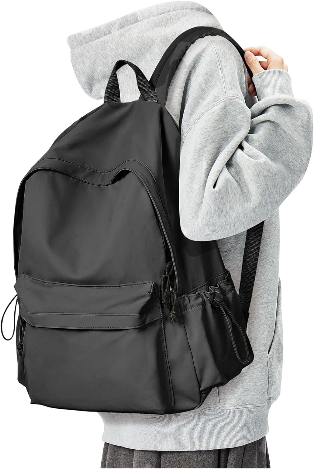MODARANI Black Backpack for Women Men