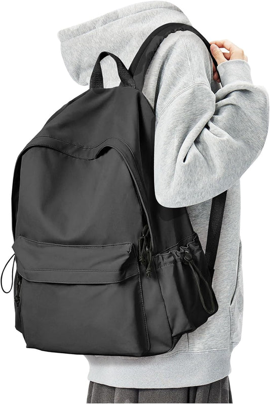 MODARANI Black Backpack for Women Men