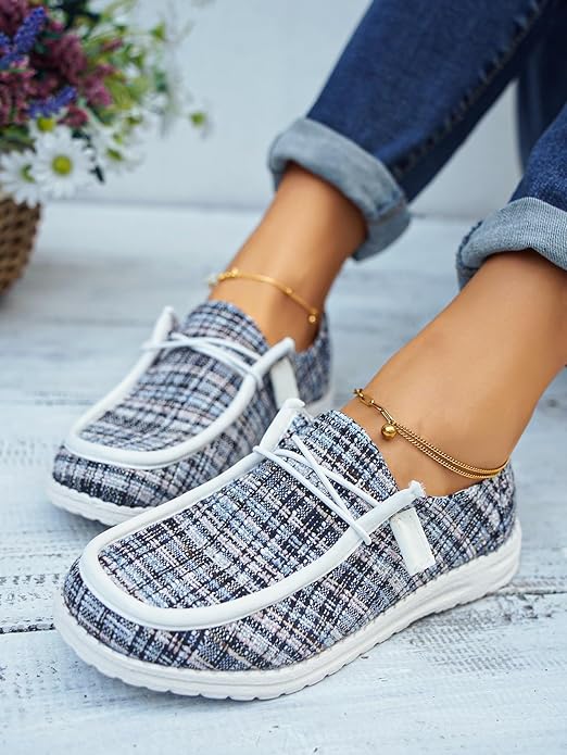 Spesoul Women's Lace up Lightweight Boat Shoes