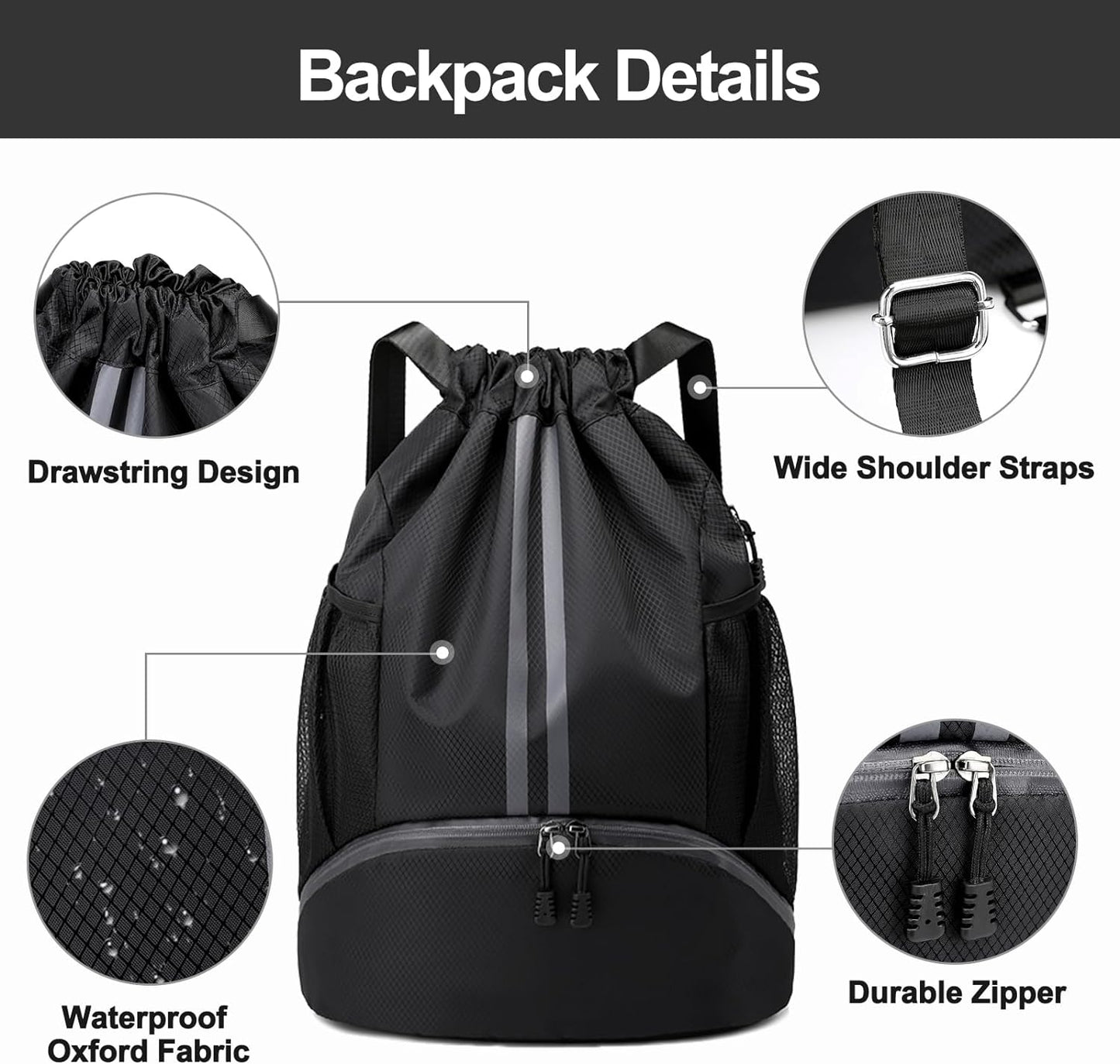 MODARANI All Purpose Sports Drawstring Bag