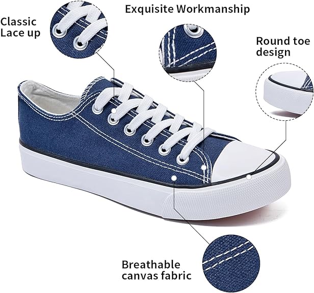 Beisinuo Canvas Tennis Shoes for Women