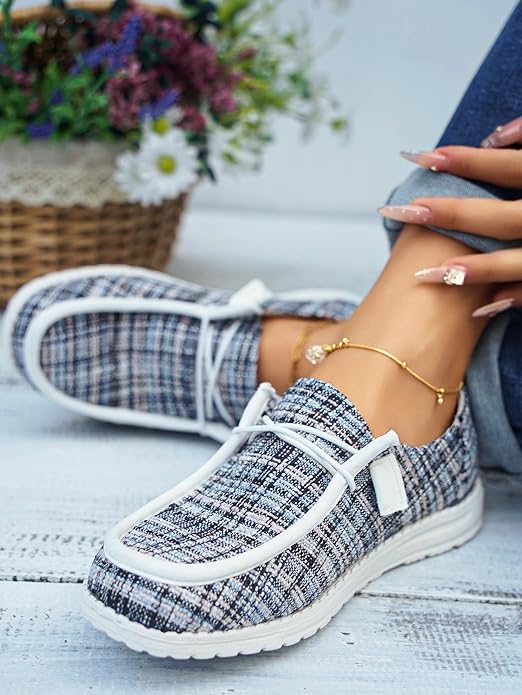 Spesoul Women's Lace up Lightweight Boat Shoes
