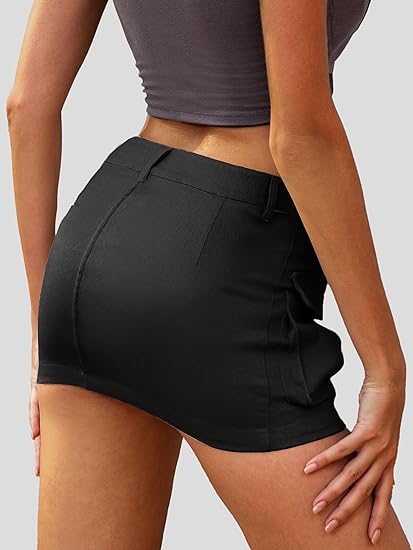 MODARANI High Stretchy Cargo Skirt for Women