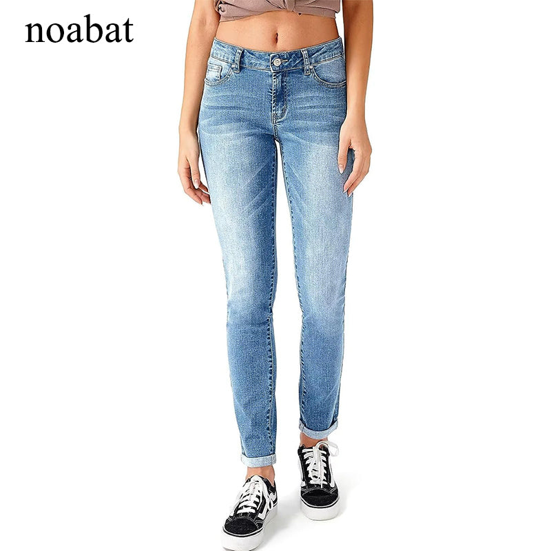 noabat Women's Ripped Skinny Jeans