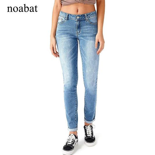 noabat Women's Ripped Skinny Jeans