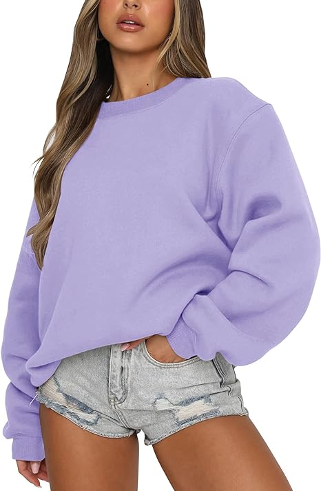 MODARANI Women's Crewneck Oversized Pullover